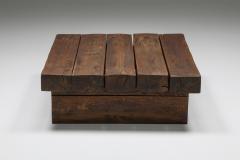 Rustic Solid Wood Craftsman Coffee Table 1950s - 2126068