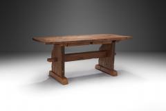 Rustic Solid Wood Dining Table Europe 19th Century - 3483498