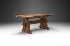 Rustic Solid Wood Dining Table Europe 19th Century - 3483556