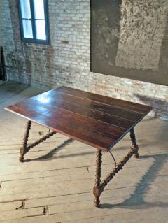 Rustic Spanish 18th Century Chestnut Dining or Center Table - 3348550