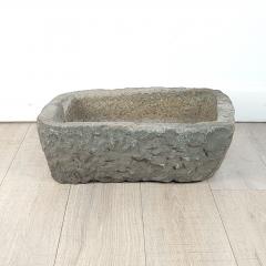 Rustic Stone Water Basin China or Japan 19th century - 3531082