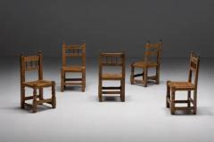 Rustic Straw Dining Chairs Spain 19th Century - 3432436