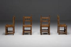 Rustic Straw Dining Chairs Spain 19th Century - 3432439