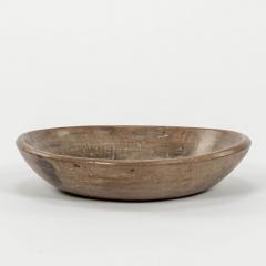 Rustic Swedish Turned Wooden Bowl in Waxed Finish - 3345520