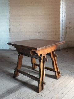 Rustic Swiss or Austrian Oak and Fruit wood Square Rent Table - 4575973
