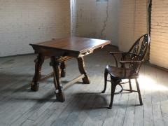 Rustic Swiss or Austrian Oak and Fruit wood Square Rent Table - 4575975