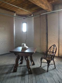 Rustic Swiss or Austrian Oak and Fruit wood Square Rent Table - 4575979