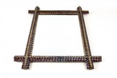 Rustic Tramp Art Wall Mirror Handcarved Late 19th Century Austria ca 1880 - 4235121
