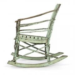 Rustic Twig and Bentwood Rocking Chair - 2382732