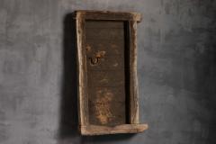 Rustic Vernacular Door with Frame Hautes Alpes France 19th Century - 4810393