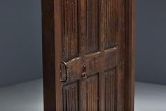 Rustic Vernacular Hand Carved Oak Door France Early 19th Century - 4706782