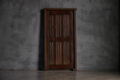 Rustic Vernacular Hand Carved Oak Door France Early 19th Century - 4706795