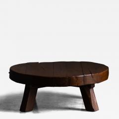 Rustic Vernacular Round Coffee Table Europe 19th Century - 4791223