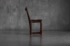 Rustic Vernacular Wooden Chair 19th Century - 4821473
