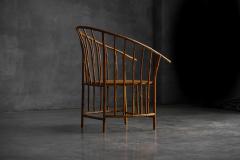 Rustic Wabi Sabi Bamboo Armchairs France 1970s - 4342231