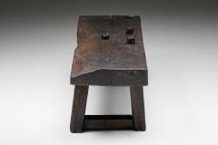 Rustic Wabi Sabi Brown Bench 1920s - 2478886