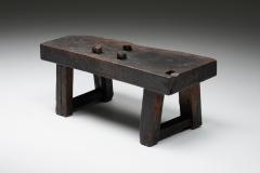 Rustic Wabi Sabi Brown Bench 1920s - 2478899