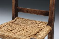 Rustic Wabi Sabi Rattan Chair 1940s - 2621613