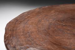 Rustic Wabi Sabi Round Wooden Coffee Table 1950s - 2598524