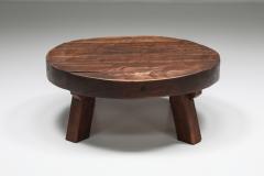 Rustic Wabi Sabi Solid Wood Coffee Table 1960s - 2133104