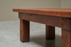 Rustic Wabi Sabi Style Coffee Table in Solid Oak 1960s - 4468734