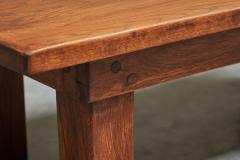 Rustic Wabi Sabi Style Coffee Table in Solid Oak 1960s - 4468735