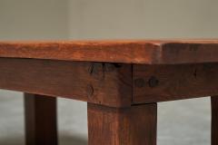 Rustic Wabi Sabi Style Coffee Table in Solid Oak 1960s - 4468753