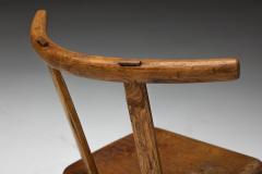 Rustic Wabi Sabi Tripod Stool Early 20th Century - 4606688