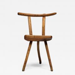 Rustic Wabi Sabi Tripod Stool Early 20th Century - 4607023