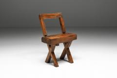 Rustic Wooden Chair Wabi sabi 1900s - 2210942