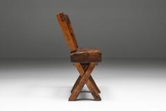 Rustic Wooden Chair Wabi sabi 1900s - 2210987