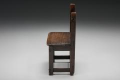 Rustic Wooden Child Chair 19 20th Century - 2693816
