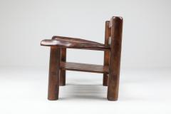 Rustic Wooden Wabi Sabi Lounge Chairs 1950s - 1248829