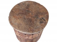 Rusty Metal Drum Table - 1017484