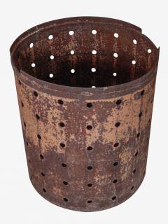 Rusty Metal Drum Table - 1017486