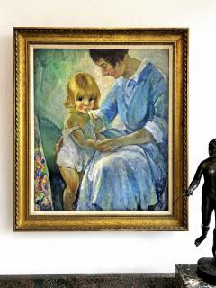 Ruth Mary Hallock Mother and Child in Tender Moment Female Illustrator Golden Age - 3426022