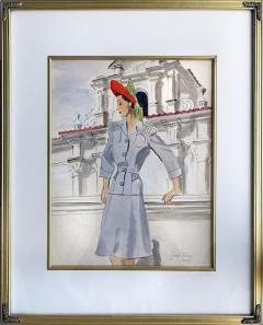Ruth Sigrid Grafstrom Fashion Model Illustration Perhaps for Vogue Magazine - 4238892