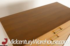 Rway Mid Century 5 Drawer Walnut and Brass Highboy Dresser - 2355178