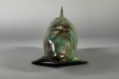 Ryohei Saku Japanese Bronze Carp - 3784731