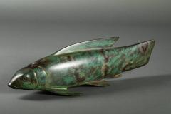 Ryohei Saku Japanese Bronze Carp - 3784738