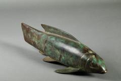 Ryohei Saku Japanese Bronze Carp - 3784780