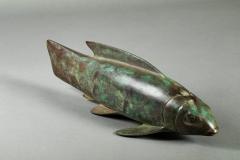 Ryohei Saku Japanese Bronze Carp - 3784783