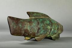 Ryohei Saku Japanese Bronze Carp - 3784789