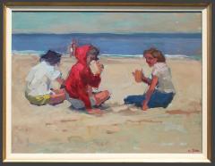 S C Yuan Three Figures on the Beach - 1499085