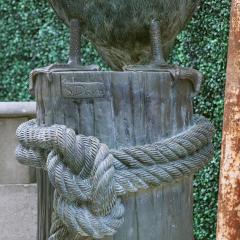 S David Monumental Nautical Bronze Fountain of Pelican on Piling  - 4618413