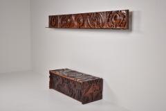 S Pinna Wooden Wall Piece Italian Mid Century 1950s - 2098558