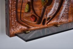 S Pinna Wooden Wall Piece Italian Mid Century 1950s - 2098560