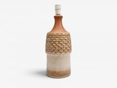 S holm Stent j Large Table Lamp Beige Stoneware Denmark 1960s - 4802380