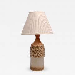 S holm Stent j Large Table Lamp Beige Stoneware Denmark 1960s - 4804949