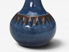 S holm Stent j Small Table Lamp Dark Blue Stoneware Denmark 1960s - 4803135